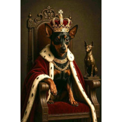 Алмазная мозаика "Его величество Оскар", на подрамнике 30*40см, в кор. 31*41*2,5см, ТМ Dreamtoys