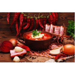 Алмазная мозаика "Красное Золото кухни" 40*50см, на подрамнике, в кор. 41*51*2,5см, ТМ Dreamtoys