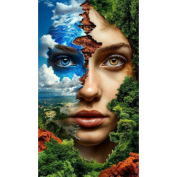 Алмазная мозаика "Дива- Природа" 40*50см, на подрамнике, в кор. 41*51*2,5см, ТМ Dreamtoys