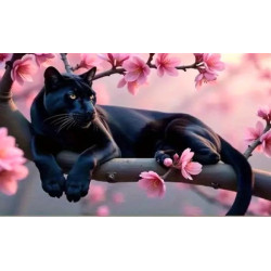 Алмазна мозаїка "Чорна квітка", 40*50см, на підрамнику, в кор. 41*51*2,5см, ТМ Dreamtoys арт: S40120