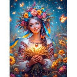 Алмазная мозаика "Сердце урожая" 40*50см, на подрамнике, в кор. 41*51*2,5см, ТМ Dreamtoys