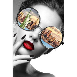 Алмазна мозаїка "Відображення Нью-Йорка" 40*50см, на підрамнику, в кор. 41*51*2,5см, ТМ Dreamtoys арт: S40137