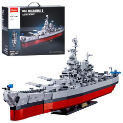 Конструктор SLUBAN війсковий корабель, 77*21,5см, 1:350, 1739дет, в кор. 45*38*14,5см  арт: M38-B1291