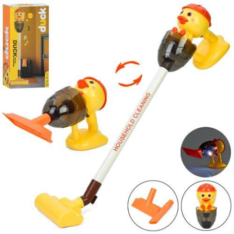 Пилосос 70см, каченя, музика, світло, на батар., в кор. 19,5*36,5*11см  арт: HJ198A