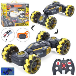 Машина р/к, 2,4G, 33см, управління жестами, трюкова, музика. світло,  2 кольори, акумулятор, USB зарядне, в кор. 41*35*10,5см  арт: QX036