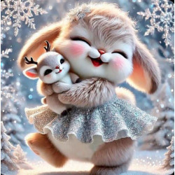 Алмазная мозаика "Момент безграничной радости", 20*20см, на рамке, кор. 21*21*2,5см, ТМ Dreamtoys