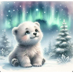 Алмазна мозаїка "Північна казка", 20*20см, на рамці, в кор. 21*21*2,5см, ТМ Dreamtoys арт: S10403