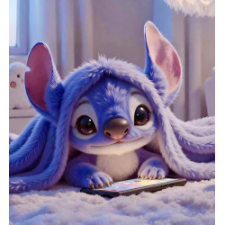 Алмазная мозаика "Пушистик с гаджетом", 20*20см, на рамке, кор. 21*21*2,5см, ТМ Dreamtoys