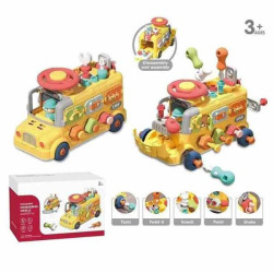 Машина логическая длина 30см шестеренки винтики и отвертки колеса откручивающийся капот открывается