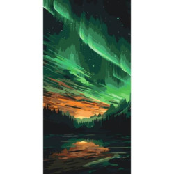 Картина по номерам "Сияние" 40*80см, ТМ ART Craft, Украина
