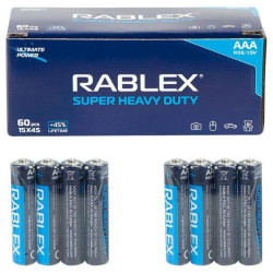 Батарейка Rablex R03 (tr), ЦІНА ЗА УП. 60ШТ (4/60/2400), кор. 12,5*5*5см