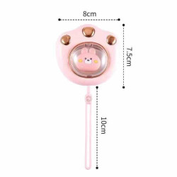 Мінігрілка для рук у формі лапки, заряд USB. в кор. 8*8*5см арт: GRELKAрожева