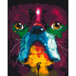 Картина по номерам "Французский бульдог" 40*50см, термопакет, ТМ ART Craft, Украина