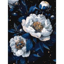 Картина по номерам "Цветочное созвездие с красками металлик extra" 30*40см, термопакет, ТМ Идейка, Украина