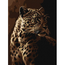 Картина по номерам "Взгляд леопарда" 30*40см, термопакет, ТМ Идейка, Украина