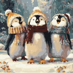 Картина по номерам "Счастливое пение" 40*40см, термопакет, ТМ Идейка, Украина