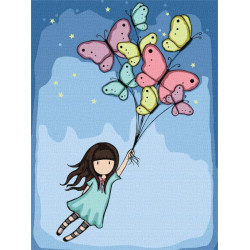 Картина для детей "Flight Of The Butterflies Santoro Gorjuss Collection" 30*40см, термопакет, ТМ Идейка, Украина