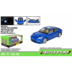 Машина металл. "АВТОПРОМ" PORSCHE PANAMERA, батар., свет, звук, откр.дверь, кап, баг., в кор. 24,5*12,5*10см 