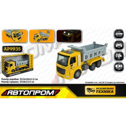 Машина АВТОПРОМ бат. &quot;Будтехніка&quot;, світло, звук, у в кор. 33,5*19*11,5см  арт: AP9935