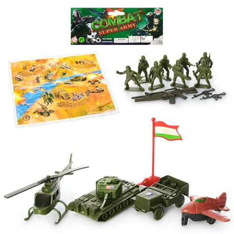 Комбат военная техника, солдаты, игр.поле, пак. 17,5*28*4,5см 