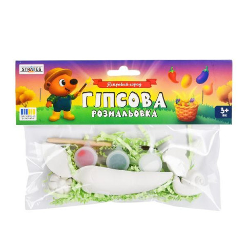 Гипсовая раскраска Яркий огород, ТМ Стратег, Украина