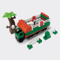 Конструктор "Вантажівка" 95 дет., у пластик. боксе 24*27*18см, ТМ Долоні, Україна арт: 013888/10вантажівка