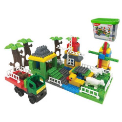 Конструктор "Ферма" 202 дет., у пластик. боксе 24*27*18см, ТМ Долоні, Україна