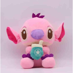 М'яка іграшка Стіч з коктелем 23см арт: Zim-26рожевий