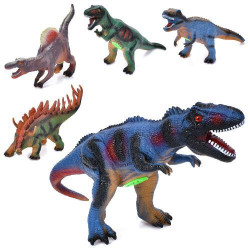 Фігурка динозавр, від 38см до 46см, звук, 5 видів, бат(табл), пак. 38*25*14см   арт: 4501-2-3-6-8