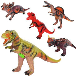 Динозавр фігурка, від 30см до 37см, звук, 5 видів, бат. (таб), пак. 30*13*13см  арт: 663