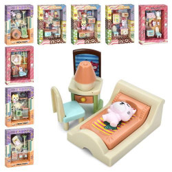 Животное, фигурки для игры, мебель, аксессуары, 9 видов, в кор. 15*20*3см 