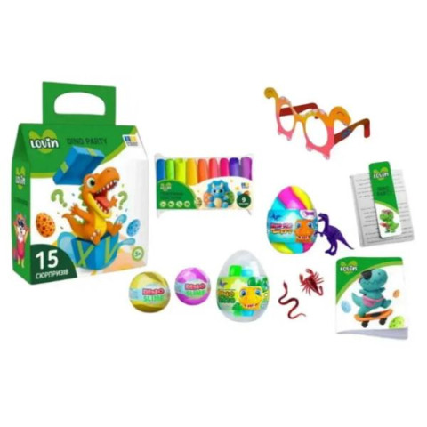 Набір подарунковий Dino Party сюрприз арт: 7000230