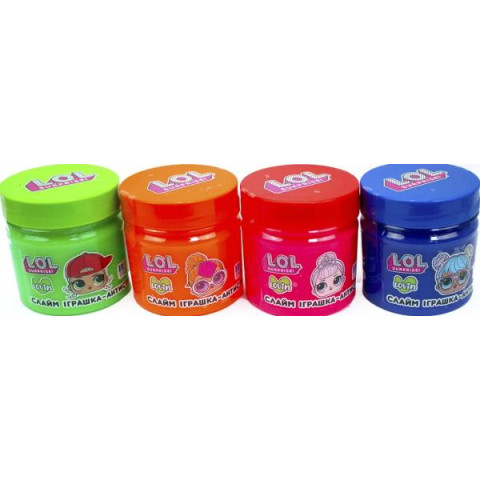 Іграшка-антистрес 210 мл L.O.L. Surprise!, TM Crunchy slime арт: LOL80200