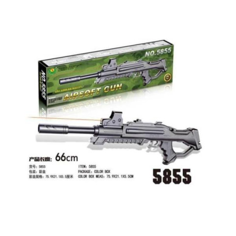 Автомат на пульках, бат., лазер, в кор. 75,9*21,1*5,5см 