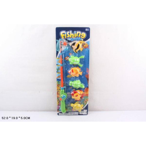 Рибалка вудка, 6 рибок, планшет 52*5*19см  арт: 2289B