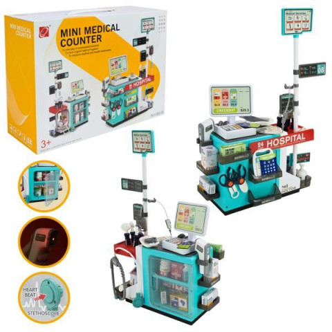 Доктор набор бат. 49 предметов, свет, звук, в кор. 47*66*20,5см 