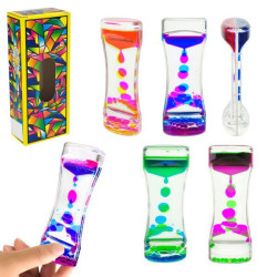 Пісочний годинник 4 кольри мікс 5*3*13,5см, в кор. 6*3,5*14см  арт: XX-3