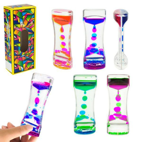 Пісочний годинник 4 кольри мікс 5*3*13,5см, в кор. 6*3,5*14см  арт: XX-3