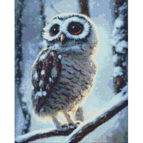 Алмазна мозаїка "Диво-cова" 40х50см, термопакет, ТМ Ідейка, Україна арт: AMO7321