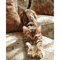 Картина за номерами "Ранкова розминка" 40х50см, термопакет, ТМ Ідейка, Україна арт: KHO6854