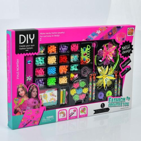 Набір для творчості Створи прикраси, намистини, бісер, нитки, в кор. 54*34,5*4см  арт: 9039-3