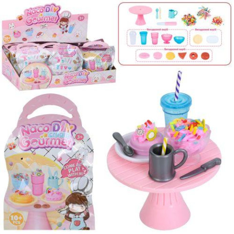 Набор для творчества посуда, клей, украшения, пинцет, пакет-сюрприз, 24шт