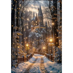Алмазна мозаїка "Шлях до чарівного палацу", на підрамнику 30*40см, в кор. 31*41*2,5см, ТМ Dreamtoys арт: S20415