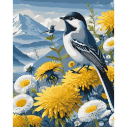 Картина по номерам "Птицы в одуванчиках" 40*50см, ТМ ART Craft, Украина
