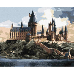 Картина за номерами WB "Harry Potter: Гоґвортс вдень" 40х50см, термопакет, ТМ Ідейка, Україна арт: KHO6432
