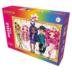 Пазли Rainbow High Shine, 100 елементів, термопакет, в кор. 27,5*18*5см, ТМ Ідейка, Україна арт: LP100-001