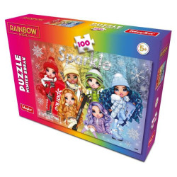 Пазли Rainbow High Winter Break, 100 елементів, в кор. 27,5*18*5см, ТМ Ідейка, Україна арт: LP100-002
