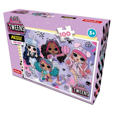 Пазли L.O.L. Surprise! Tweens Skate Dance, 100 елементів, в кор. 27,5*18*5см, ТМ Ідейка, Україна арт: LP100-003