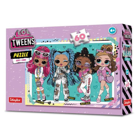 Пазли L.O.L. Surprise! Tweens Here I Come, 60 елементів, в кор. 23*18*4см, ТМ Ідейка, Україна арт: LP60-001