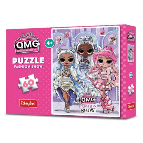 Пазли L.O.L. Surprise! O.M.G. Fashion Show, 60 елементів, в кор. 23*18*4см, ТМ Ідейка, Україна арт: LP60-004